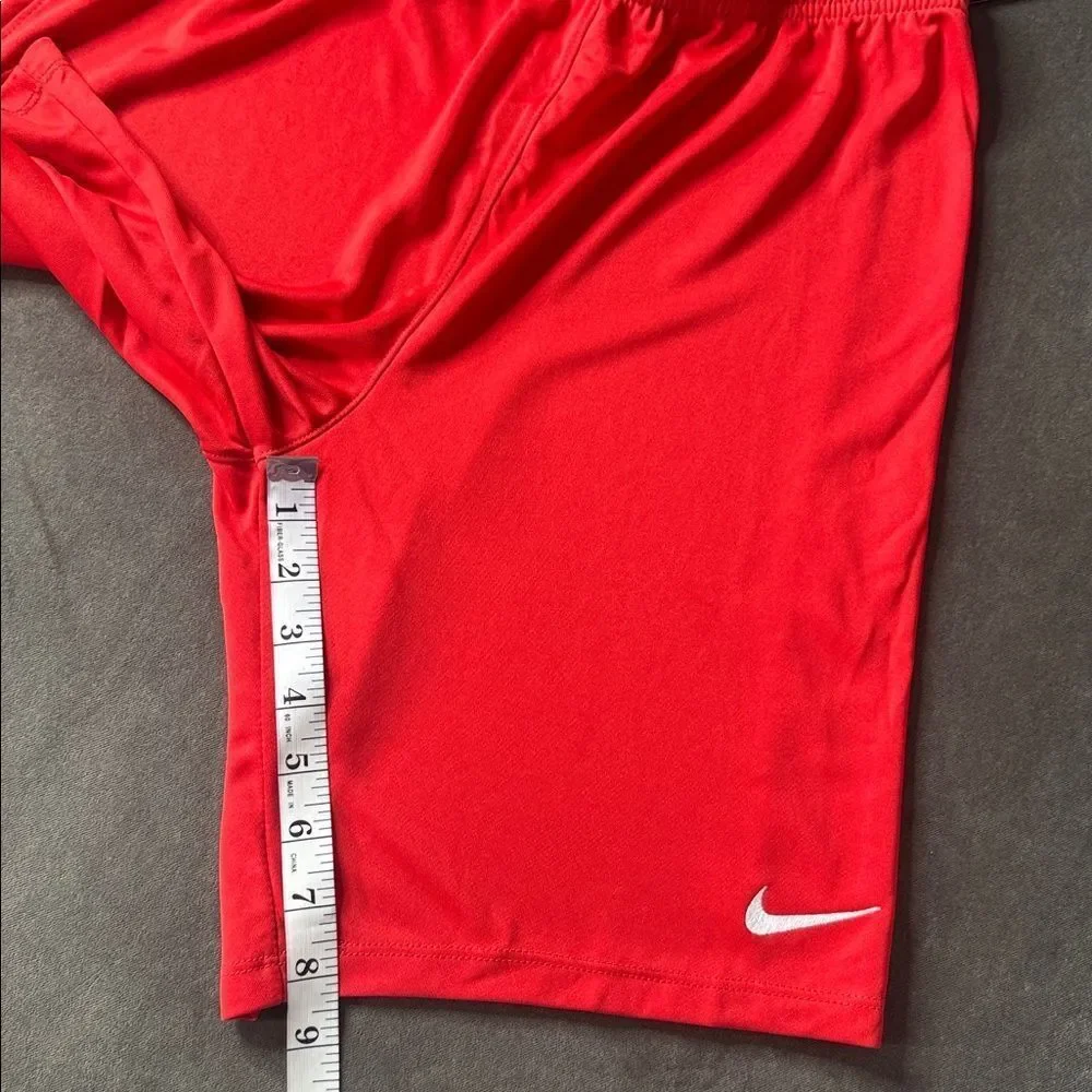 Nike Youth Unisex Red Sport Shorts Dri-Fit Size XL